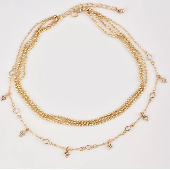 {DEAGEN} dainty gold layered choker necklace - Picture 3 of 7